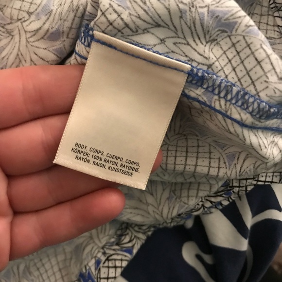 Anthropologie Maeve 1 Shoulder Pineapple Shirt NWT - Picture 7 of 7